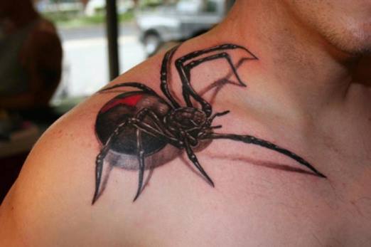 life_like_3d_spider_tattoos