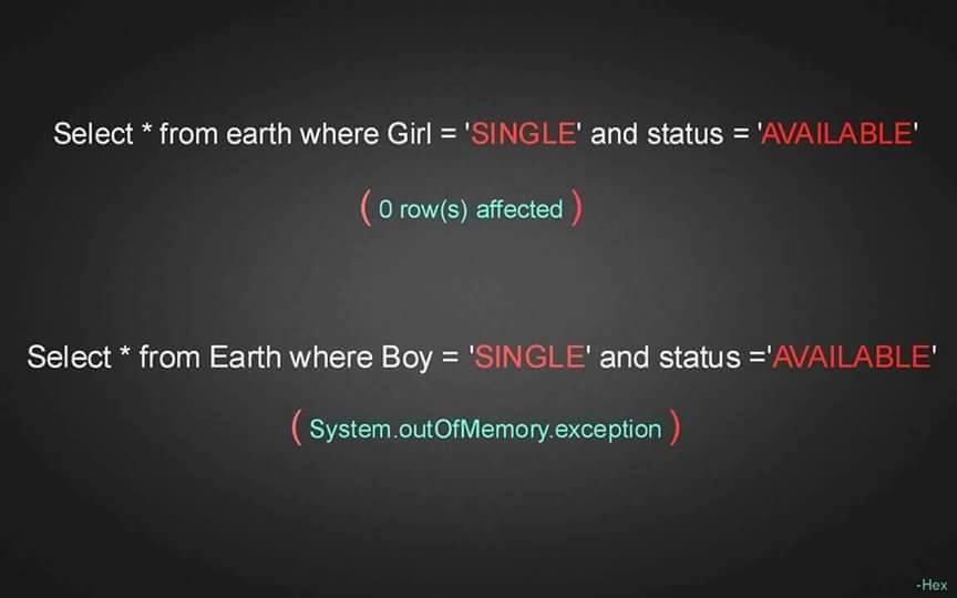 select_from_earth_where_girl_single