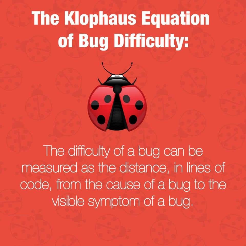 the_klophaus_equation_of_bug_difficulty