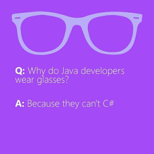 why_do_java_developers_wear_glasses